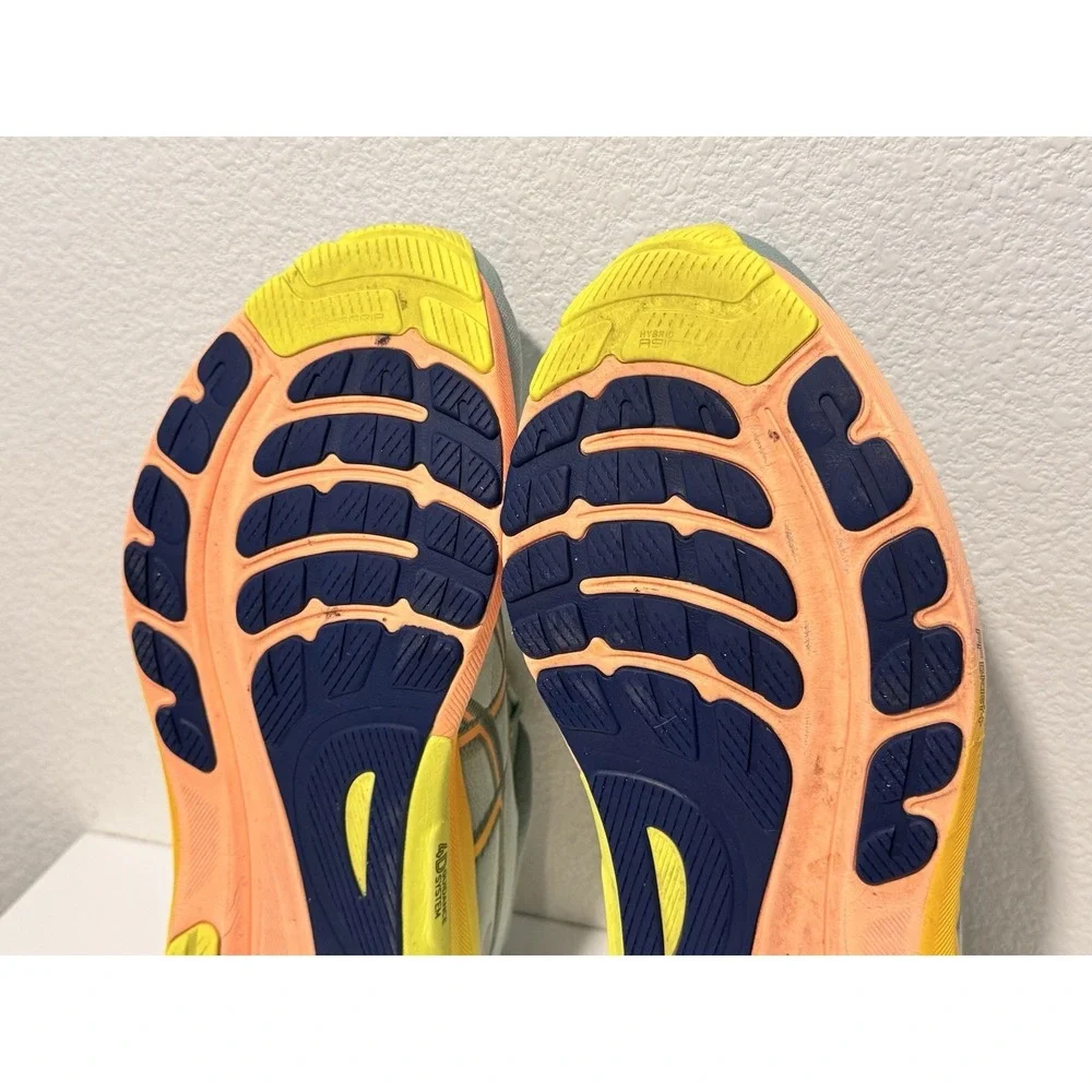 Asics Gel Kayano 31 Paris Running Shoe Mens Sz 13 Light Celadon Safety Yellow